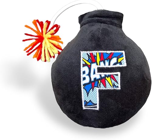 Divertido regalo de broma Alivio del estrés Si te has quedado fuera de f*CKS para dar, suelta esta bomba F Colorpatrón aleatorio (folla para dar)