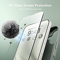 Vista 1277 de GONEZ Funda de silicona para iPhone 15 Pro Max, compatible con Magsafe, protector de cámara + protector de pantalla, forro de microfibra suave Negro