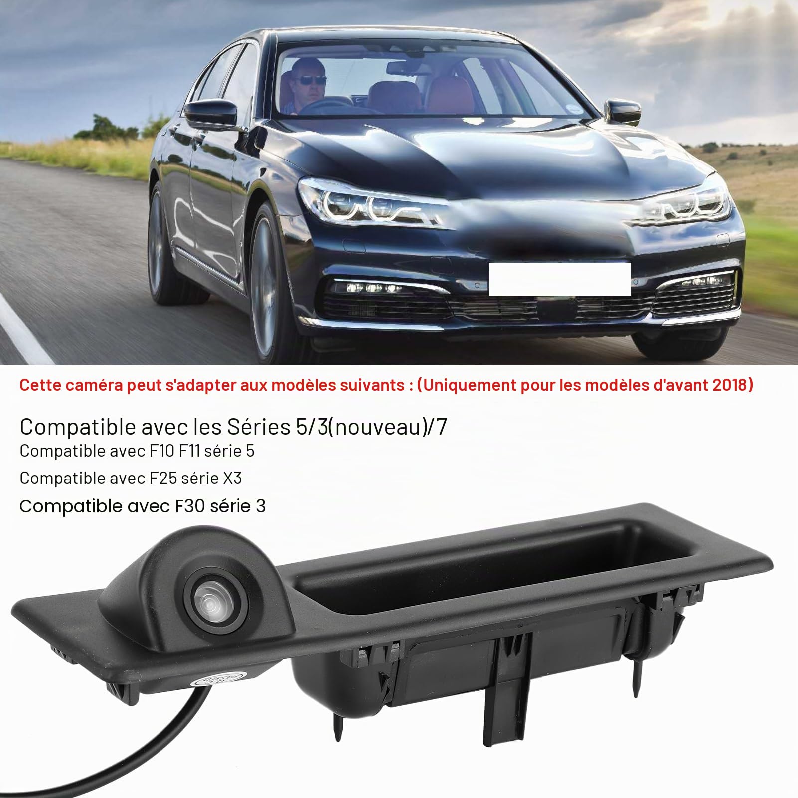 Caméra De Recul Haute Définition D HD Pour Série 3/5 F10 F1 F25 F30 - Claire Jour Et Nuit Avec Angles De Vue élargis Et Fonctionnalités Avancées Pour La Sécurité De Votre Véhicule