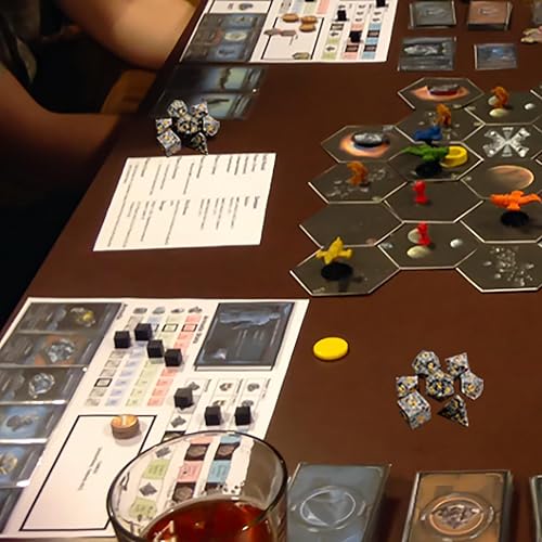 Miniatura 6 de Yooperlite - Juego de 7 dados de piedras preciosas para DND, juego de dados de Calabozos y Dragones con estuche de regalo para juegos de rol, juegos