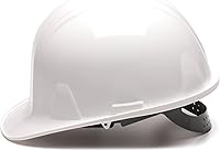 Vista 3 de Pyramex Safety SL Series Cap Style Hard Hat, 4-Point Snap Lock Suspension Blanco