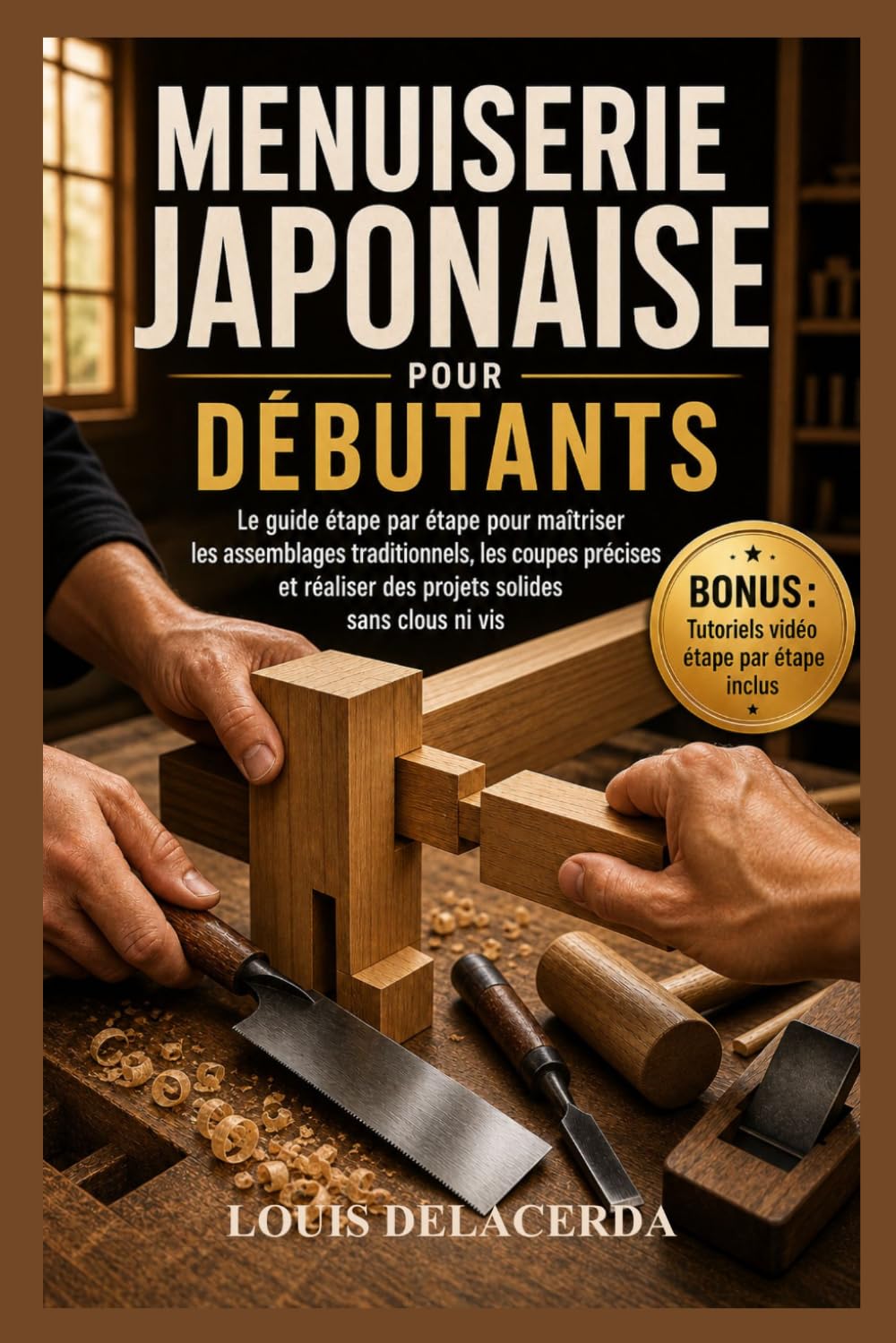 MENUISERIE JAPONAISE POUR DÉBUTANTS: Le guide pas à pas pour maîtriser les assemblages traditionnels en bois, créer des connexions solides et réaliser des projets intemporels sans clous ni vis