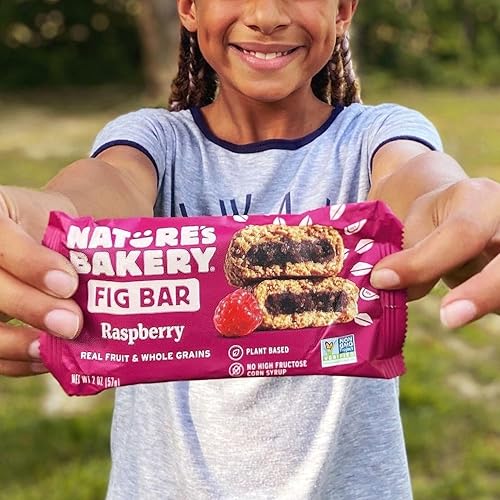 Miniatura 8 de Nature's Bakery - Barra de higos, 18 paquetes individuales de 2 onzas, barra de aperitivos, paquete variado, arándanos y frambuesa, trigo entero,