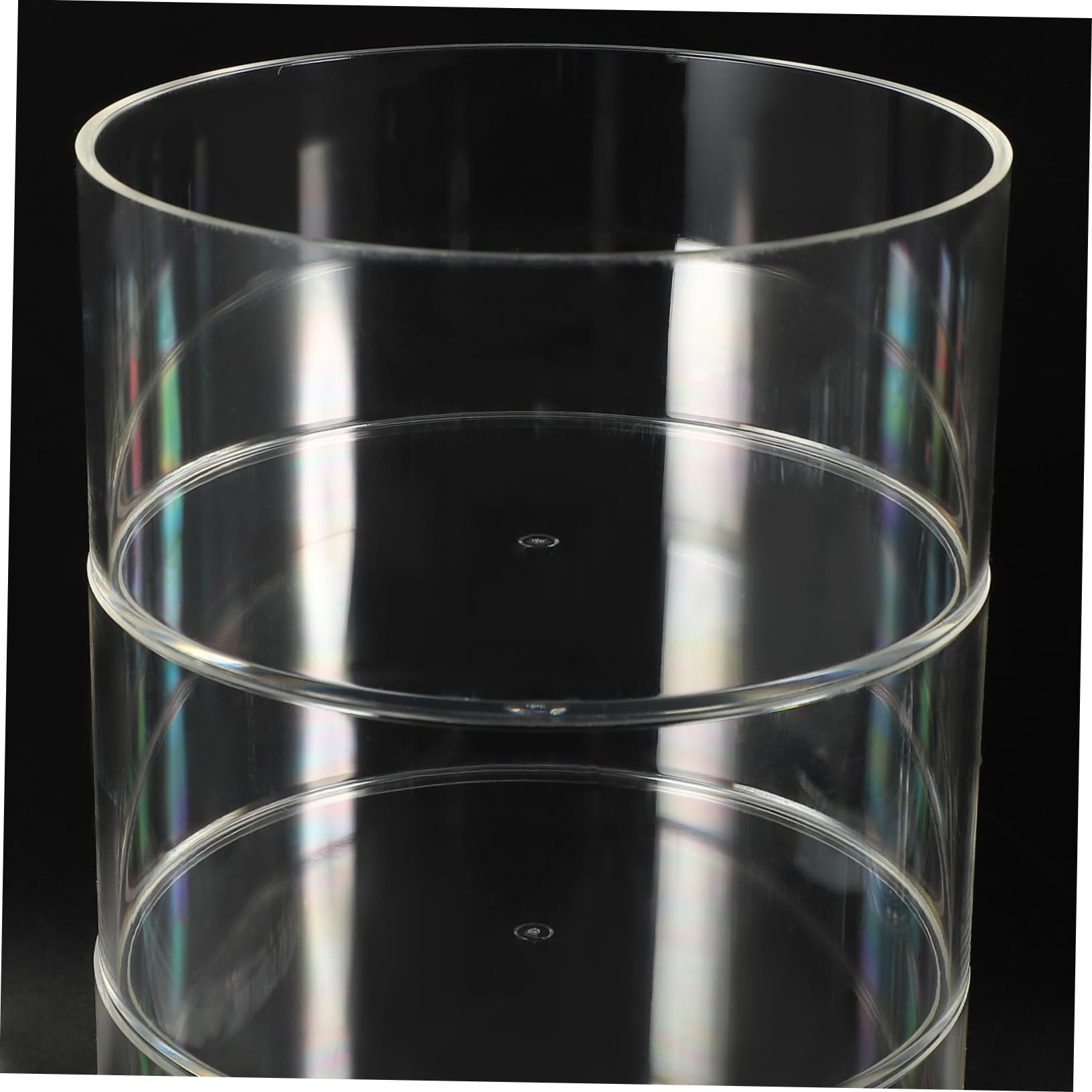 HOOTNEE Multi-Layer Acrylic Storage Organizer Case Transparent Display Box for Jewelry Watches Belts and Capsules Elegant Design for Desk Organization and Decoration