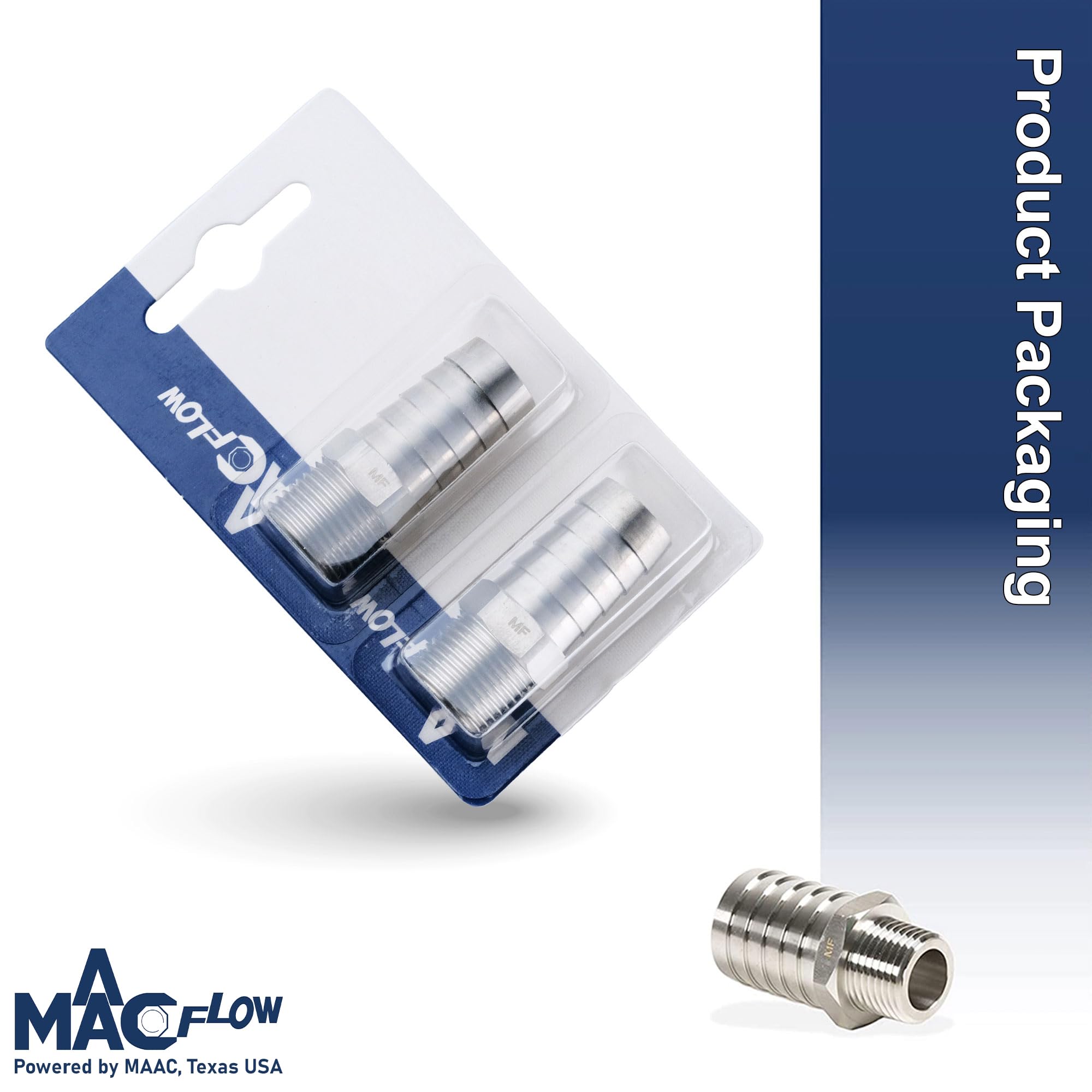 Amazon.co.jp: MAACFLOW MAACFLOW ステンレススチール 3/8インチ オス