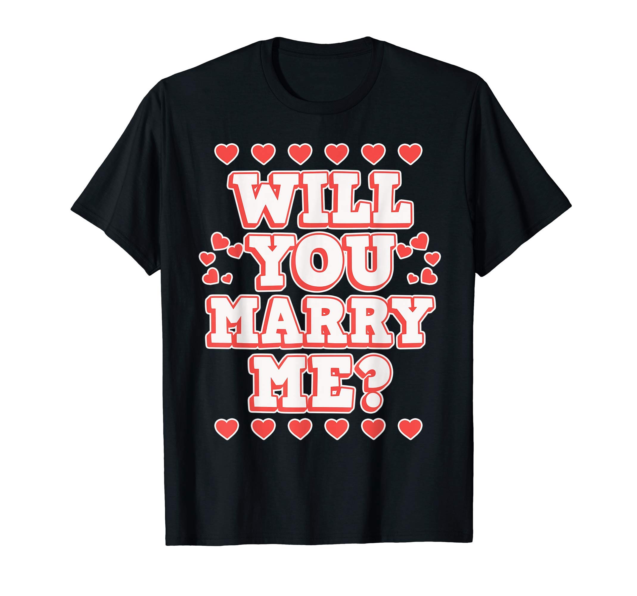 Heiratsantrag Design für ValentinstagMarriage proposal design for Valentine's Day - Will you Marry Me T-ShirtOEKO-TEX STANDARD 100