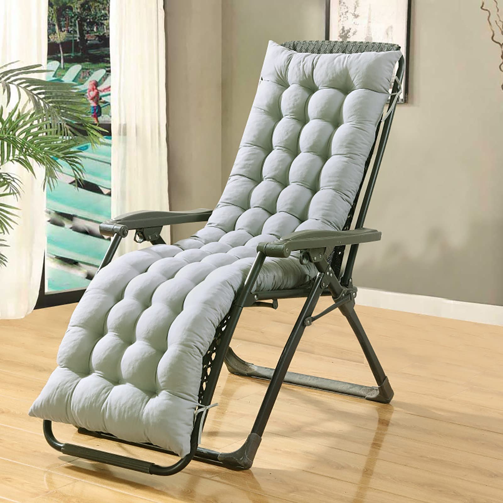 Cuscino per sdraio con schienale alto, per sdraio reclinabile, per interni ed esterni, comodo ed elegante, 48 x 120 cm, colore Sle5, perfetto per rilassarsi
