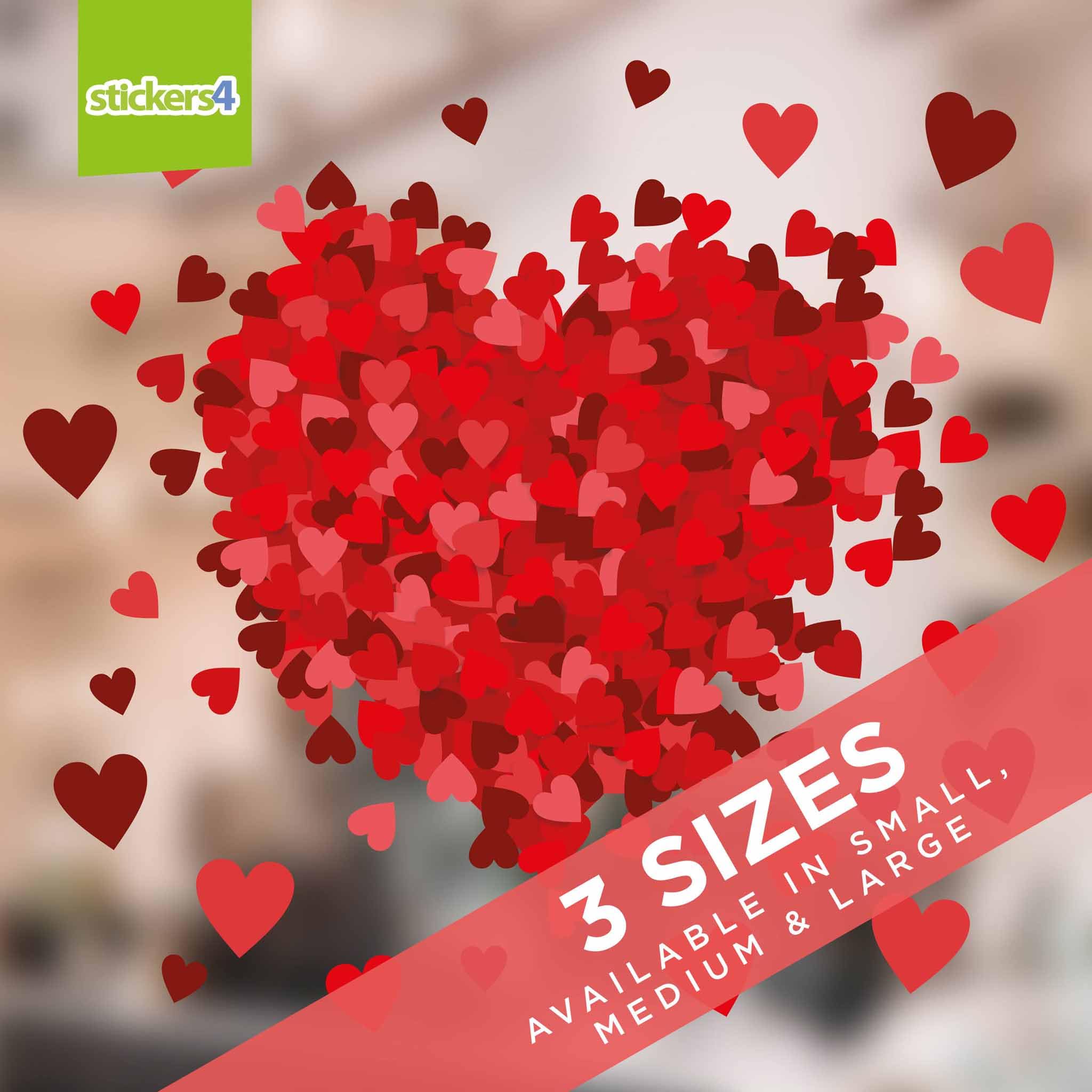 WANDIC 500 Adesivi A Forma Di Cuore Glitterati Oro – Rotolo Di Stickers Autoadesivi Diametro 3,8 Cm – Per Bomboniere, San Valentino, Decorazioni Feste E Regali