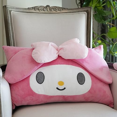 AMZROMI Kawaii Anime Pillow Cover Cute Pillow Cover Kawaii Cute Pillow Cases Girl Plush Pillow Slips for Dormitory/Decorative Bedroom/Livingroom 62Ć42cm - Pink