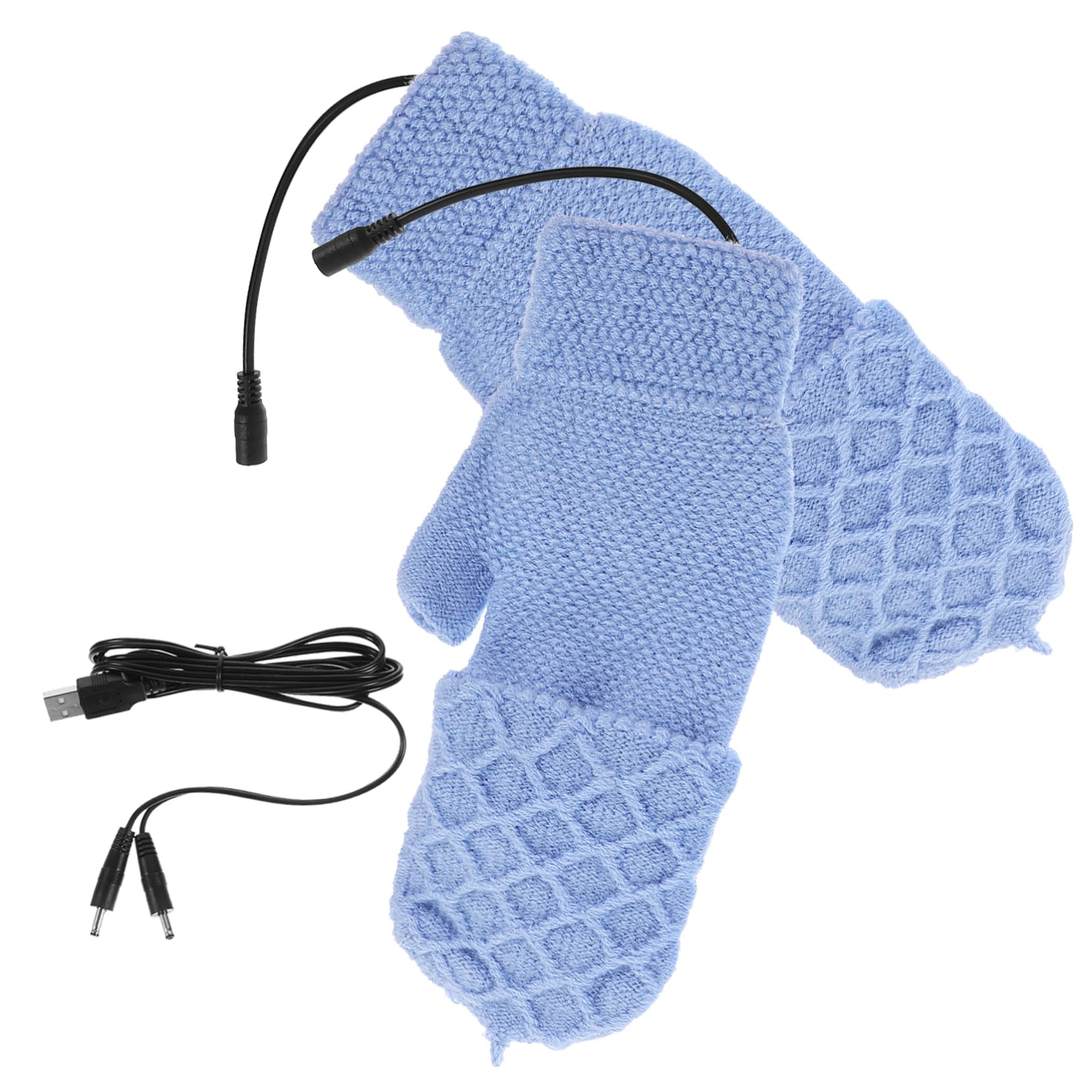 BESPORTBLE 3paia Guanti Termici Riscaldati Invernali Con Usb Guanti Per Sport All Aperto Antivento e Impermeabili Per Ciclismo Sci Escursionismo e Attività Freddo