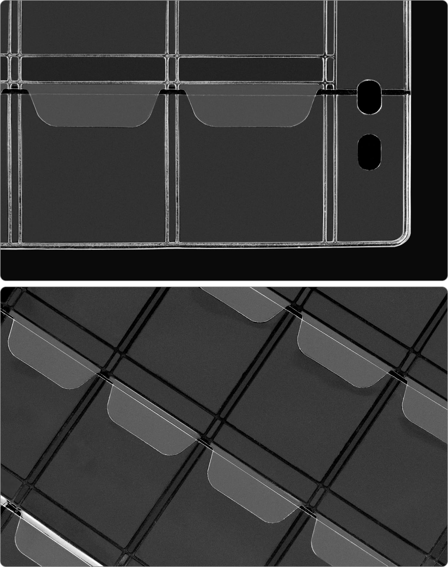 QWORK® 12 Fogli Raccoglitore Monete, Porta Monete con 9 Fori, 42 Scomparti da 29 mm