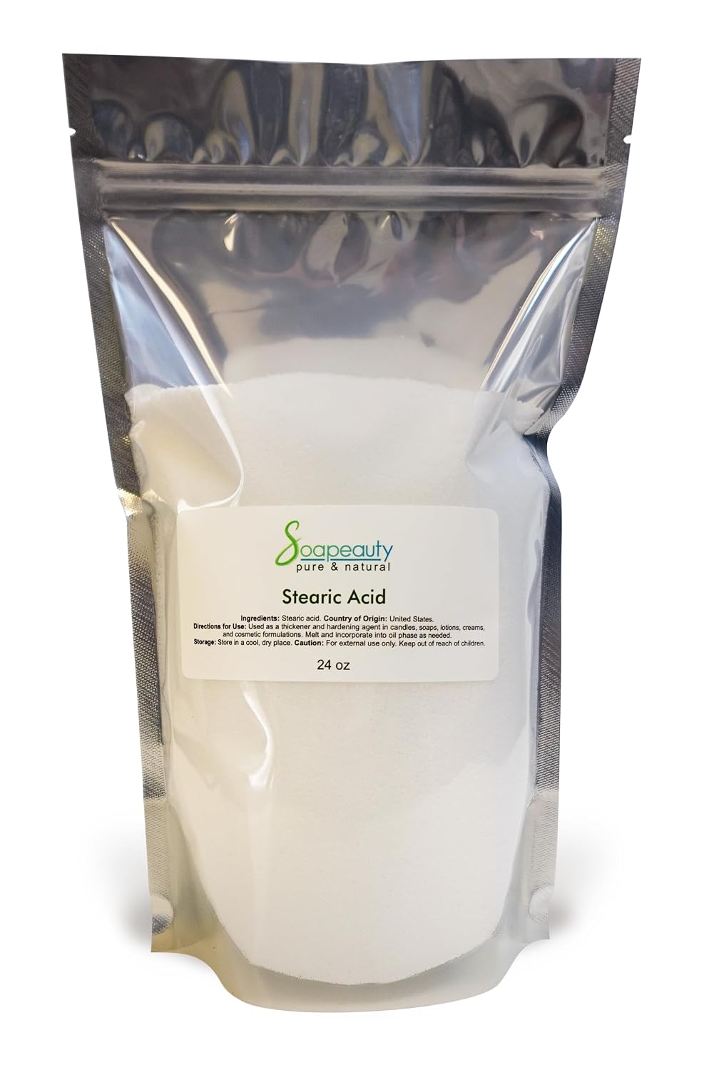 Soapeauty Stearic Acid | Triple Pressed | Palm Derived | Pure Cosmetic Grade | Vegan, Gluten Free | for Soap & Lotion Making, DIY Skincare Ingredient | 4 lb