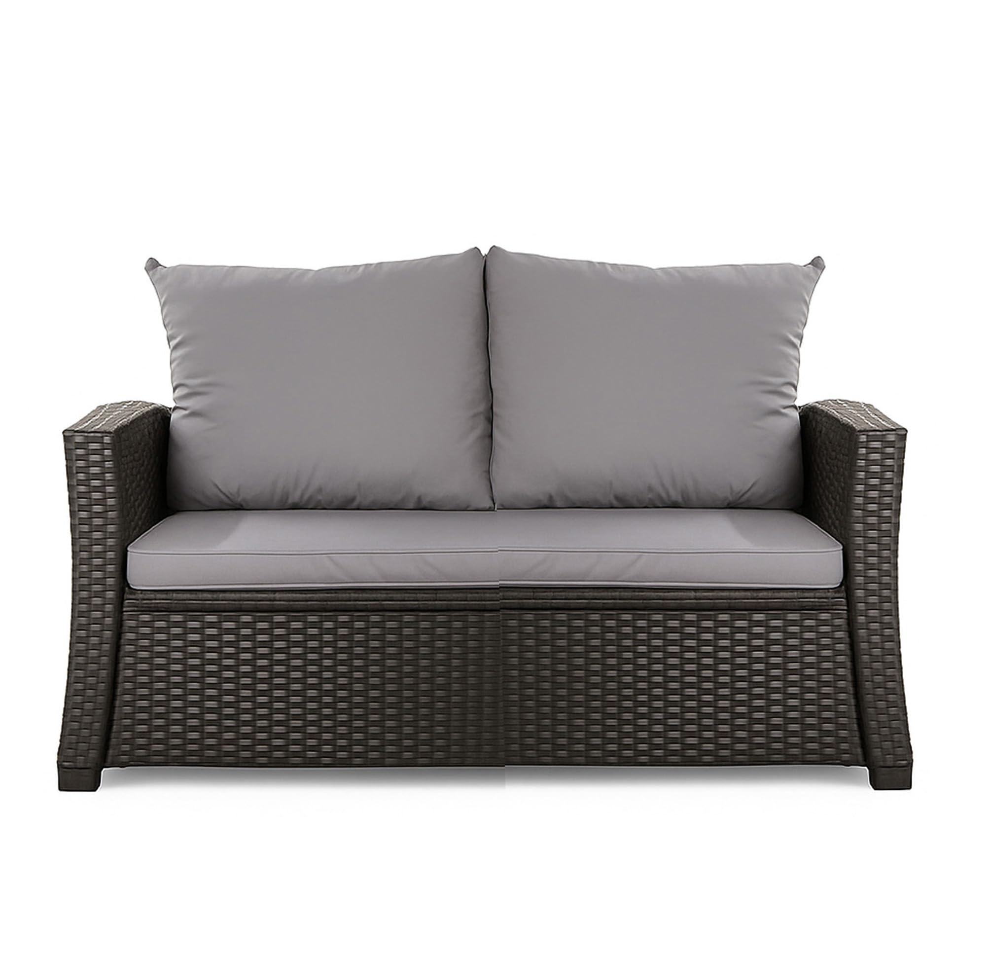 Bankauflage - Outdoor sitzkissen für Gartenbank für polyrattan- Polster Auflage Outdoor - Bankpolster Auflage für Sitzbank Rattan Hollywoodschaukel (Hellgrau, 110x50x50cm)