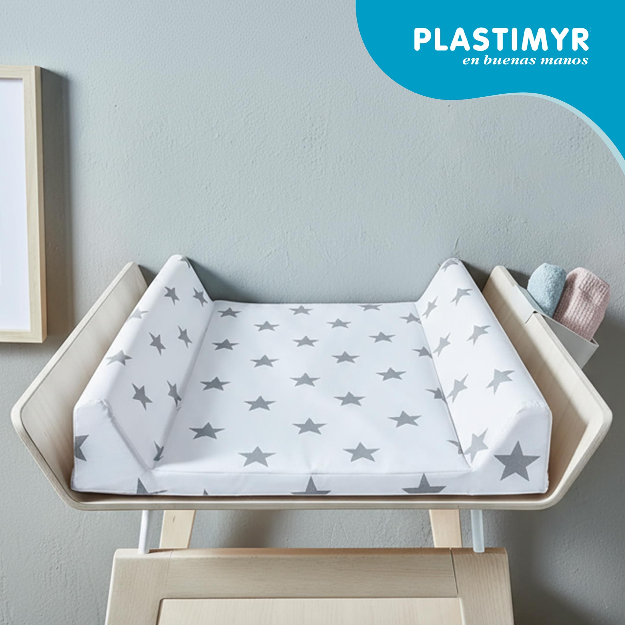 Plastimyr - Cambiador Flexible Bebe - Cambiador Bebe Impermeable - 81 x 50 x 9 cm