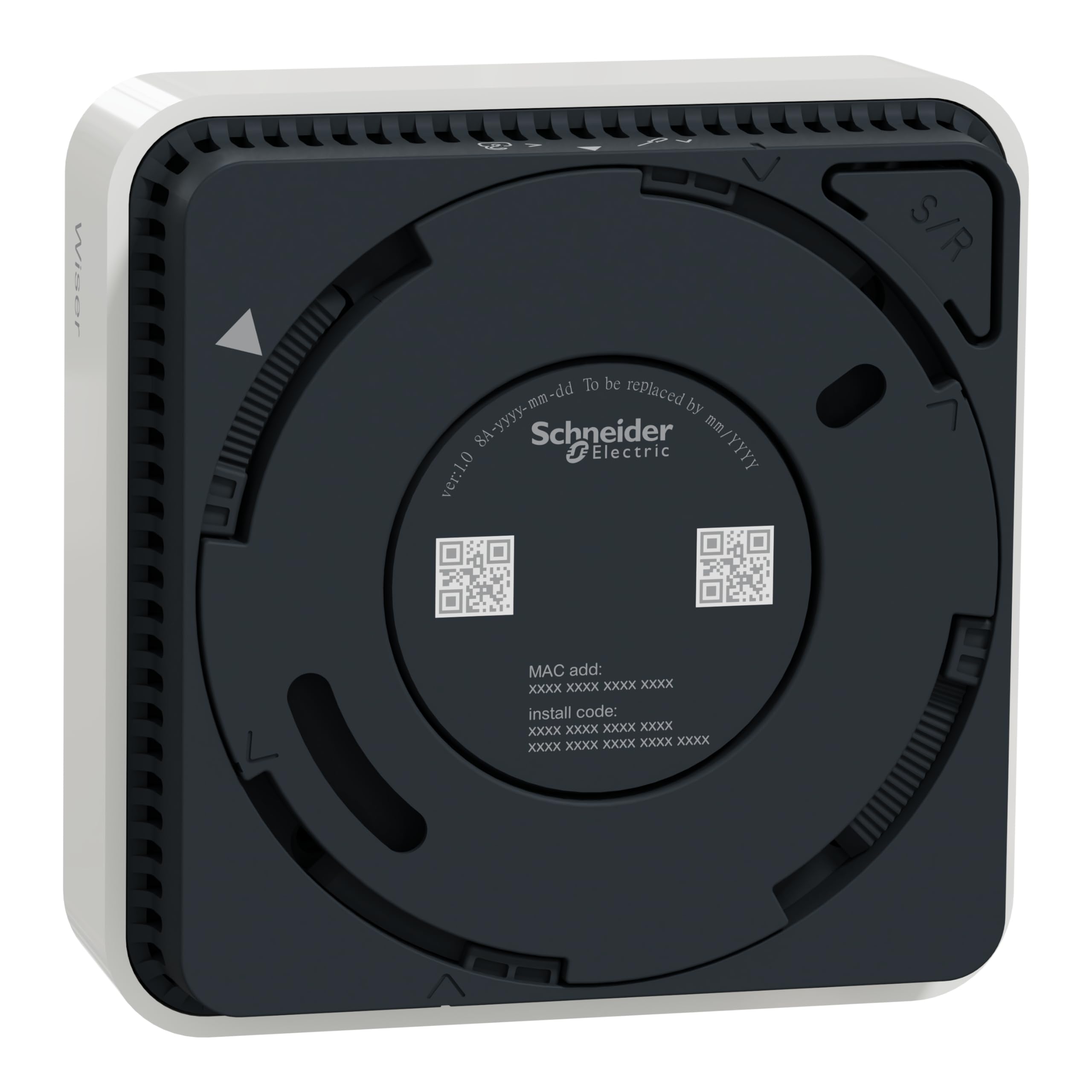 Schneider Electric Wiser Smart Home Rauchmelder, CCT599002 | Steuerung manuell oder per App, über Hub kompatibel mit Alexa und Google, IP20, 10-Jahres Batterie