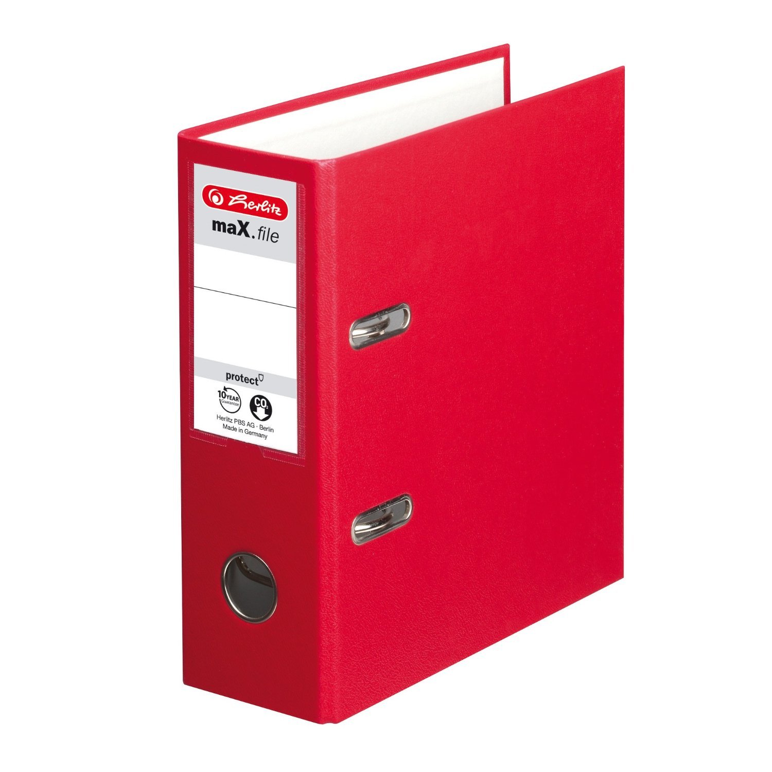 herlitzmax.file Protect A5 Upright Lever Arch File - Red