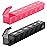 Sukuos Extra Large Weekly Pill Organizer 2 Pcs, Daily Pill Box 7 Day Medicine Cases for Vitamin, Fish Oils or Supplements, Easy to Clean (Black&Pink)