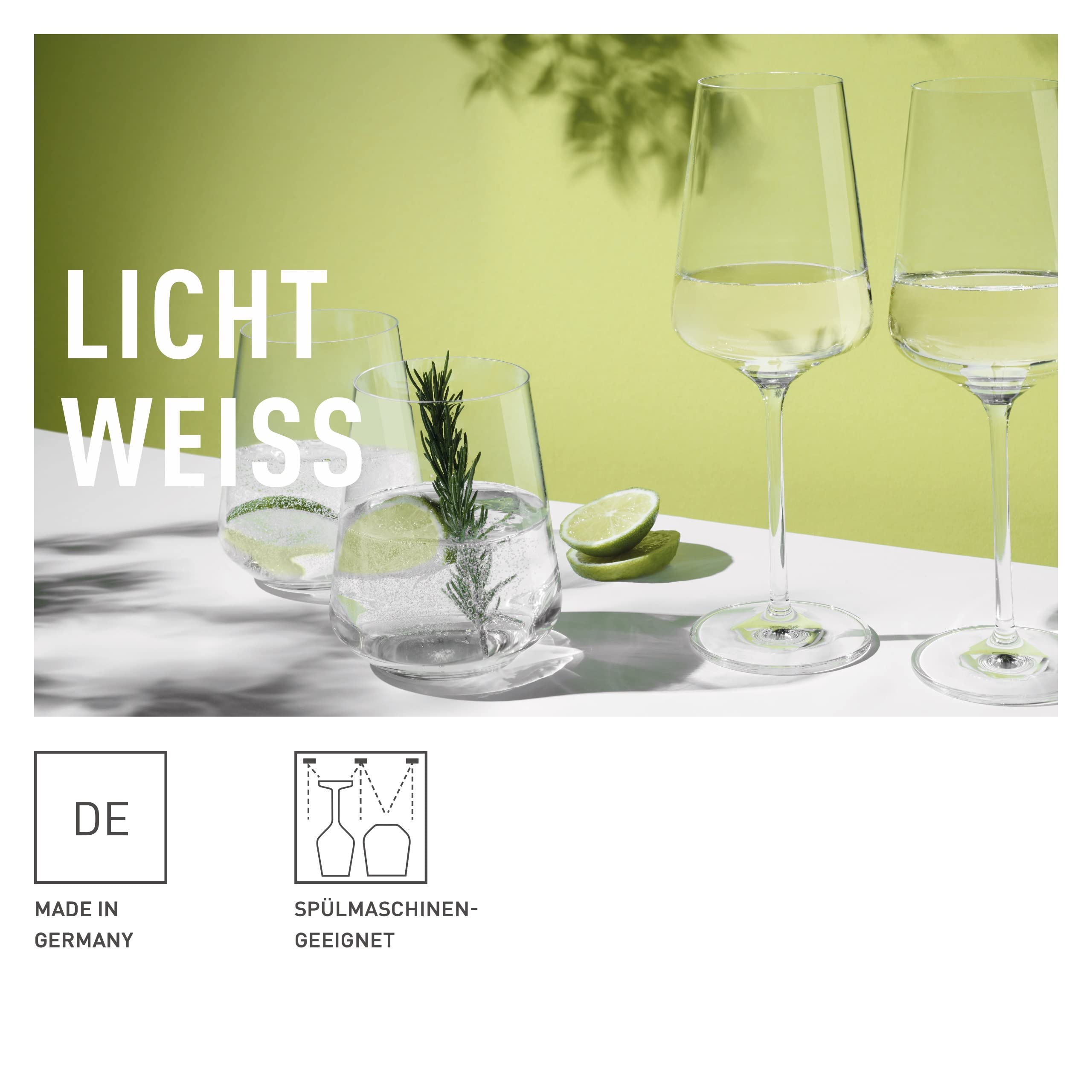 RITZENHOFF Set di 12 bicchieri per vino - 500 ml - Made in Germany | Art. n. 6111001, Serie Julie, 12 bicchieri per vino 500 ml, cristallo, lavabile in lavastoviglie
