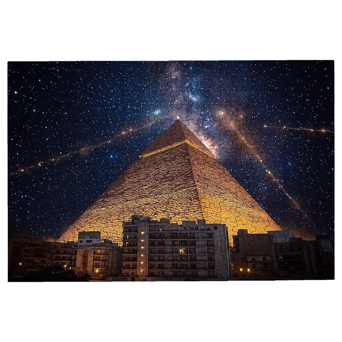 Puzzle 1500 elementów, piramida, abstrakcyjne puzzle, 1500 elementów, klasyczne puzzle dla dorosłych, puzzle dla całej rodziny, drewniane puzzle, prezenty dla kobiet, dekoracja salonu -3876