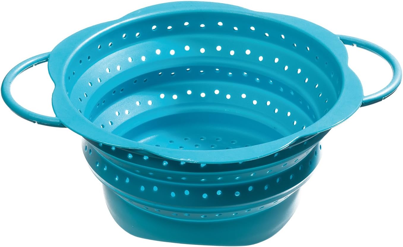 Kochblume Passoire Pliable Junior Türkis - Passoire pour enfants, flexible, facile à ranger et à nettoyer - Image secondaire