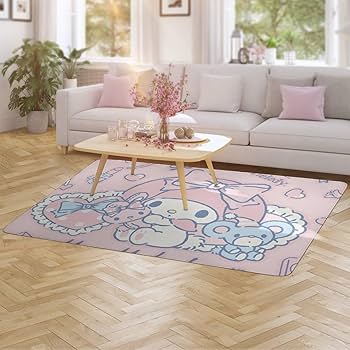 Amazon | マイメロディ カーペット ラグマット ラグ 絨毯 夏用 床暖房