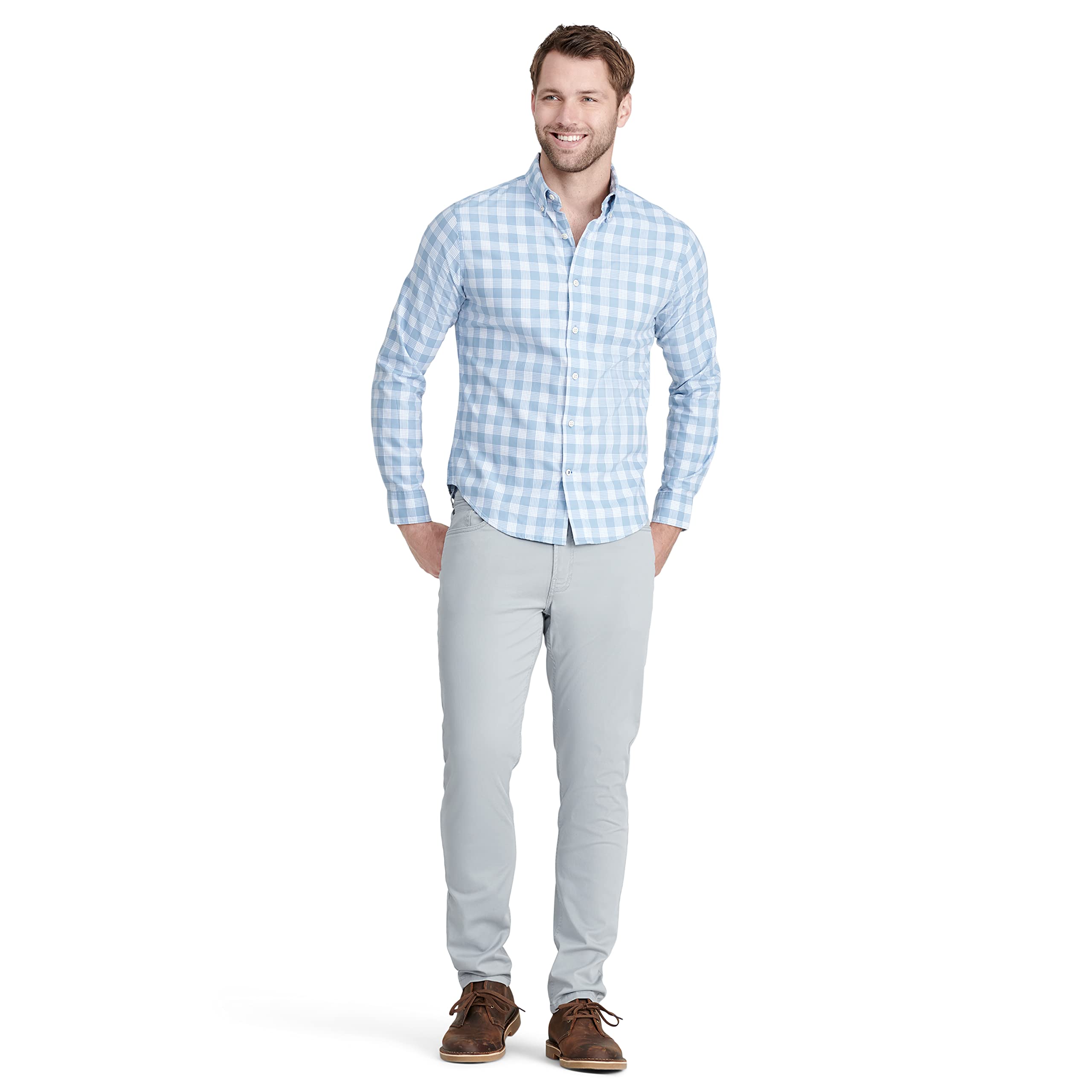Izod Saltwater Stretch Twill 5 Pocket Straight Fit Chino Pant - Pantalones Informales Hombre