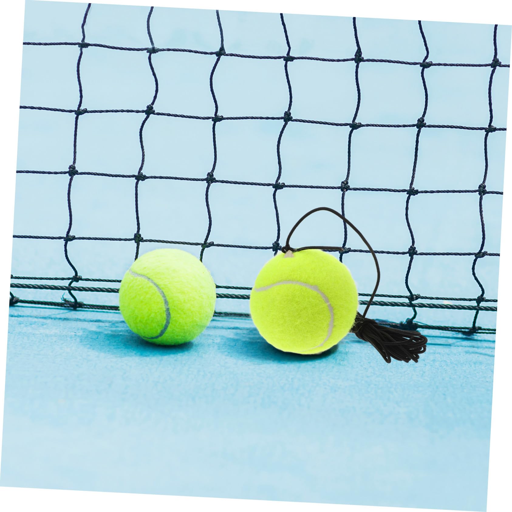 Healeved 5 Piezas Entrenador de Tenis Portátil con Pelota y Cuerda Elástica para Práctica Individual Base Estable de Resistente para Entrenamiento y Mejora de Habilidades para Principiantes