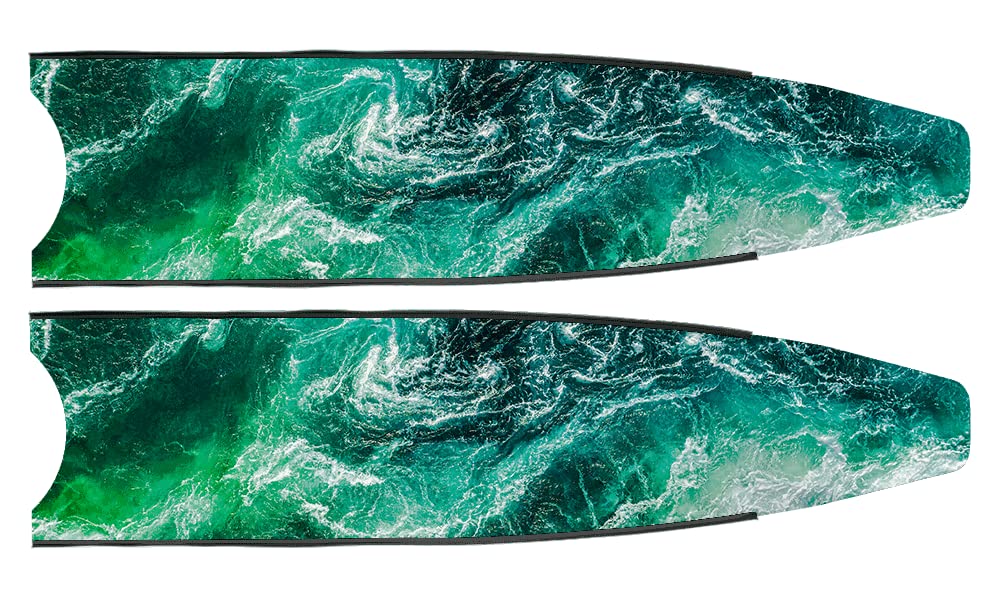 Leaderfins Ocean Pure Carbon Freediving and Spearfishing Blades (Medium Stiffness)