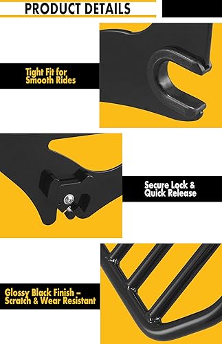 Miniatura 3 de Portaequipajes desmontable de tamaño King de 2 arribas, se adapta a Harley Touring Street GlideRoad KingRoad GlideElectra GlideCVOUltra Limited