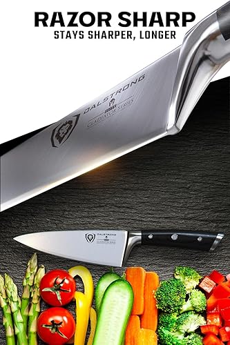 Miniatura 2 de DALSTRONG - Cuchillo de chef serie Gladiador acero forjado alemán de alto carbono ThyseenKrupp espiga completa con funda