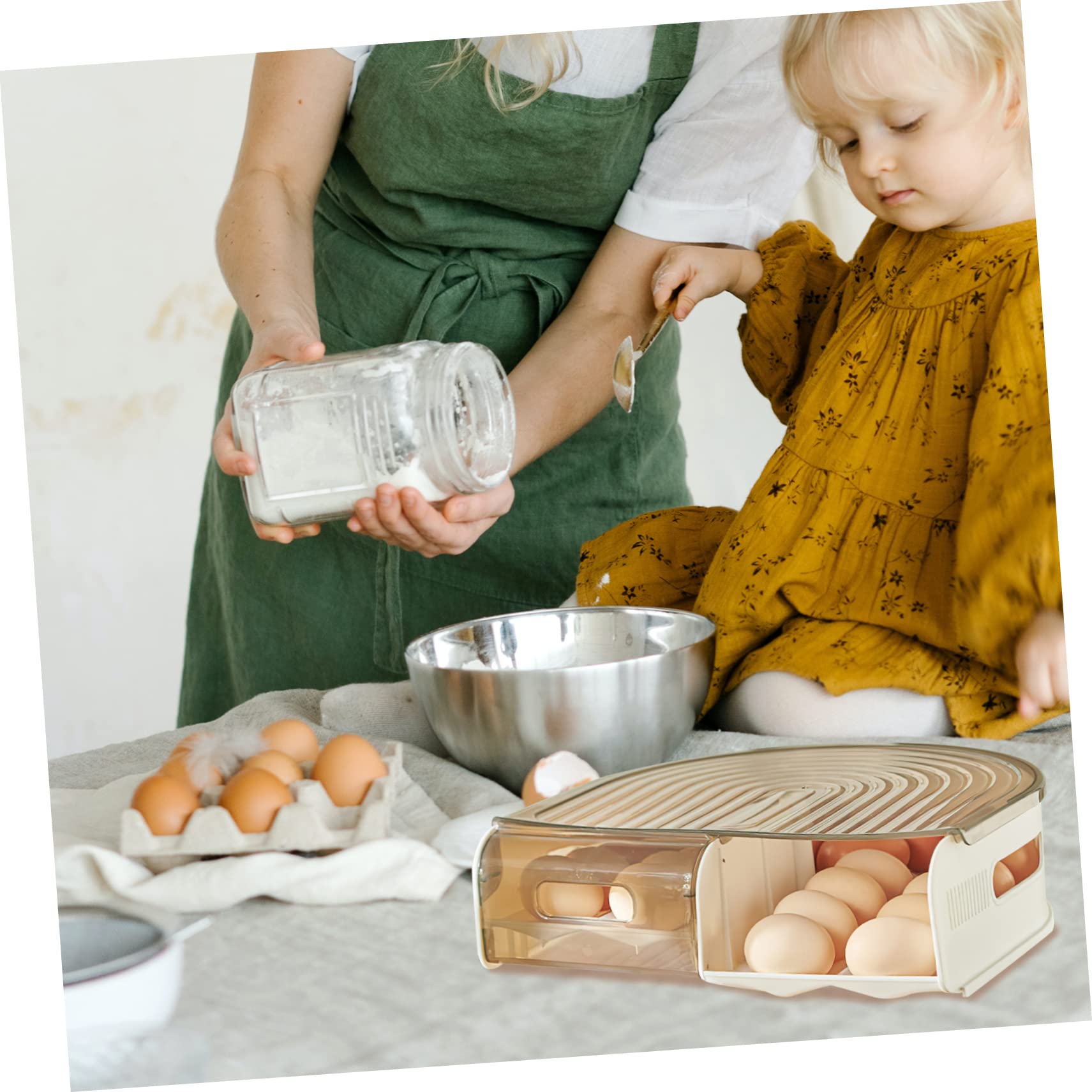 Eier Aufbewahrungsbox mit Schrägdesign aus Kunststoff für Kühlschrank