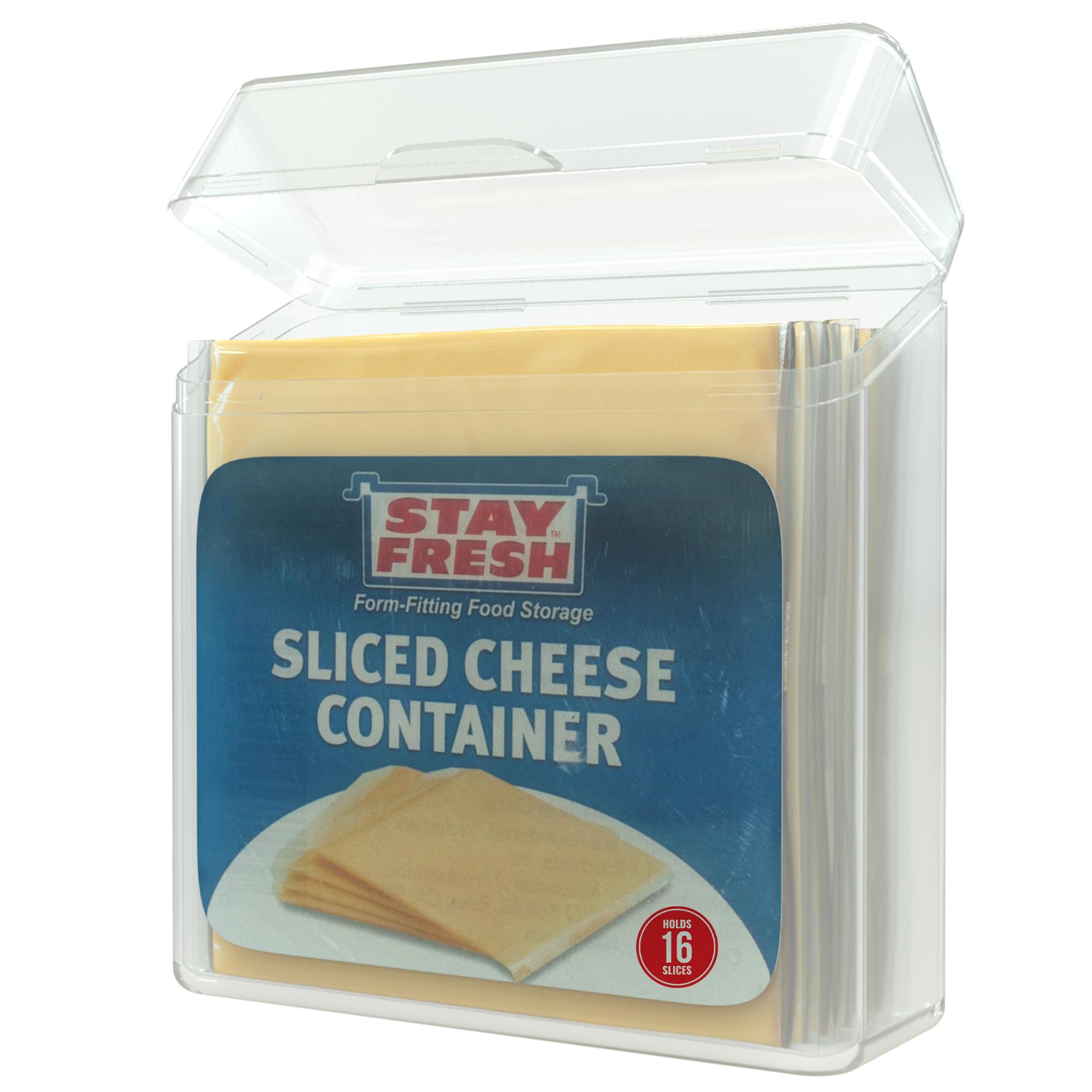 Stay Fresh Cheese Slices Container, Clear