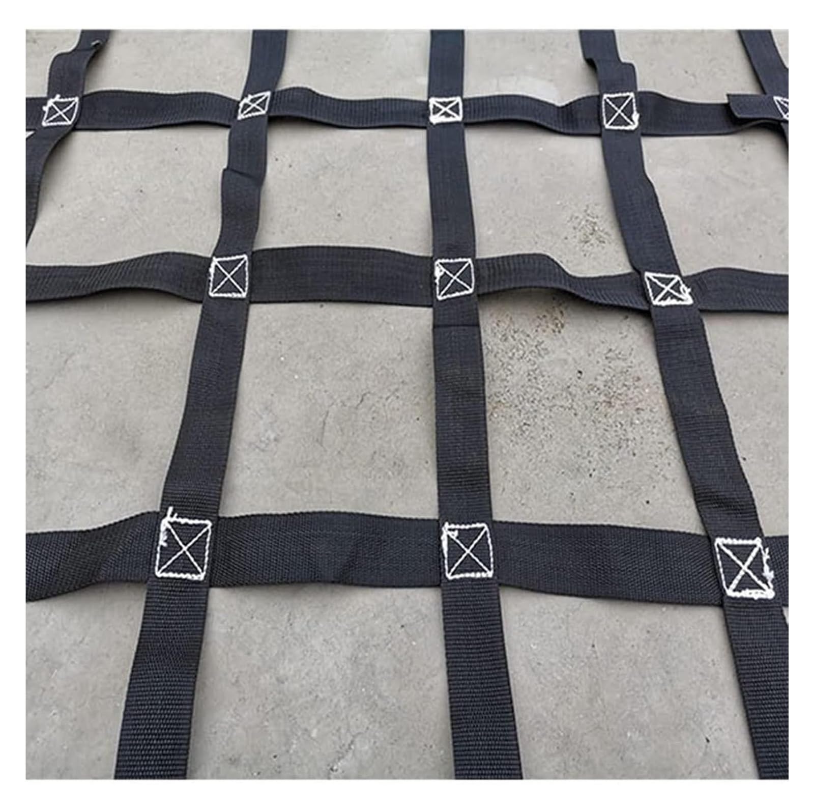Tragkraft 0,3–3,5 Tonnen, Ladungsnetz for die Ladefläche von Pickups, reißfestes, starkes, tragendes Sicherheitsnetz,Lasthebe-Netz(1.5 X 1.5M/Mesh 10cm/Load 500kg)