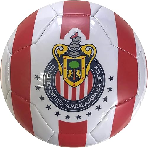 RHINOXGROUP Chivas De Guadalajara - Balón de fútbol con licencia oficial, tamaño 5-001