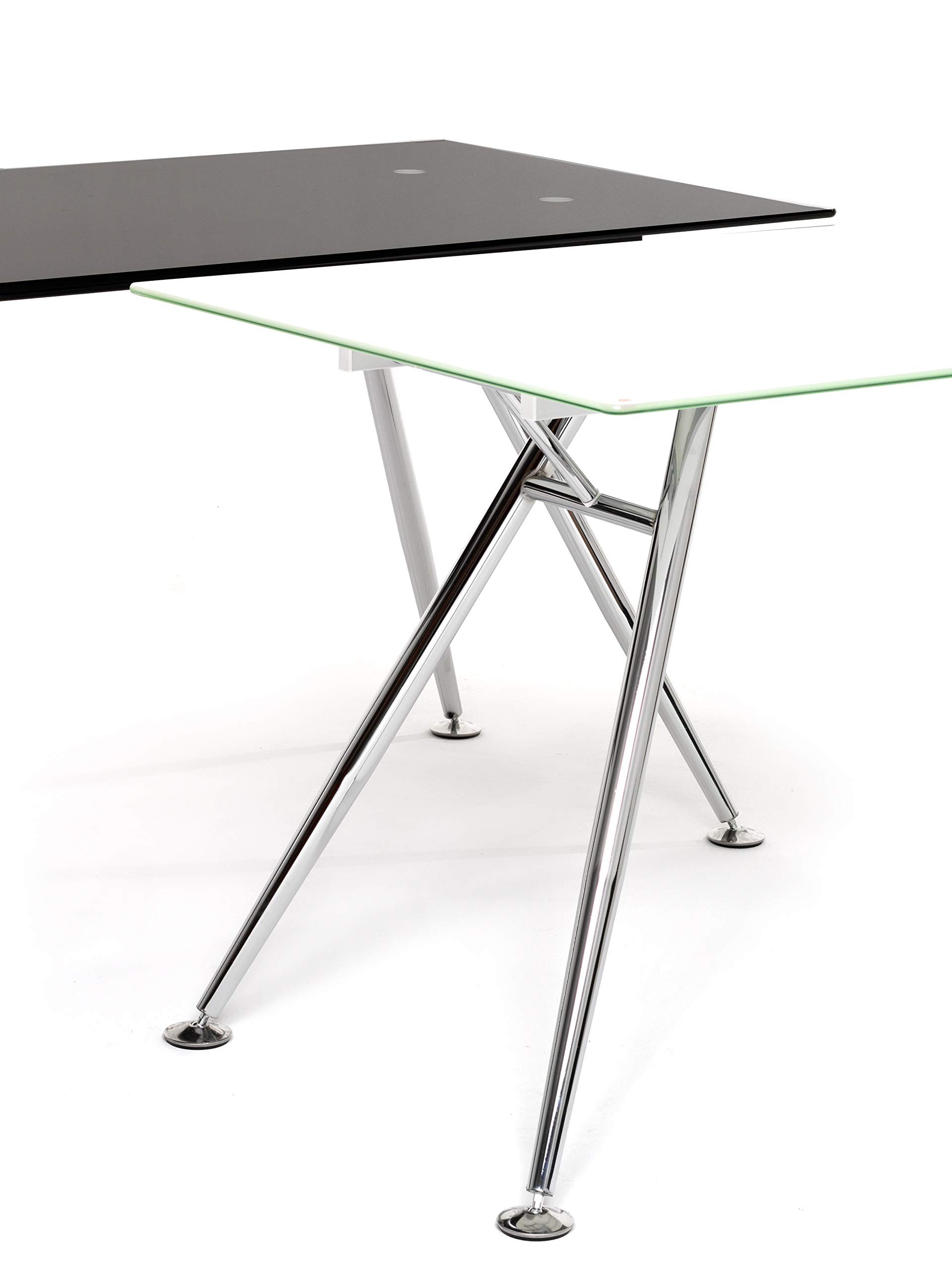Corners Mega Scrivania, Nero, 150x80x76 cm