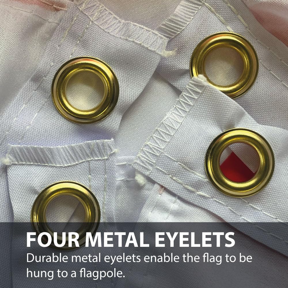 NWFlags England St George Flag Banner with Four Eyelets 5ft x 3ft 75d Premium Polyester Suitable For Flagpoles - Image 3