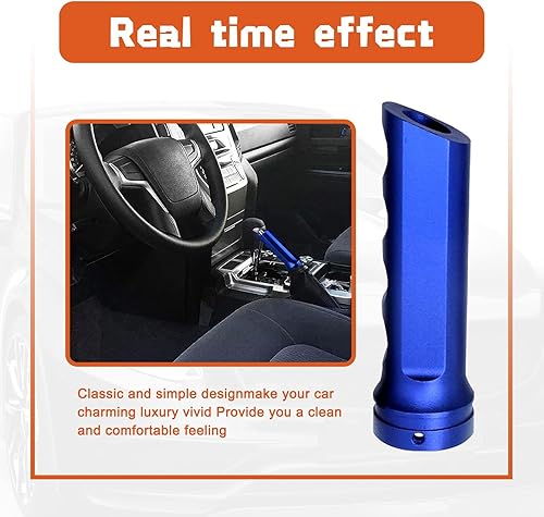 Miniatura 3 de 1 protector de palanca de freno de mano para automóvil, funda protectora de aleación de 1.37 x 4.92 pulgadas, funda protectora de mango manual de