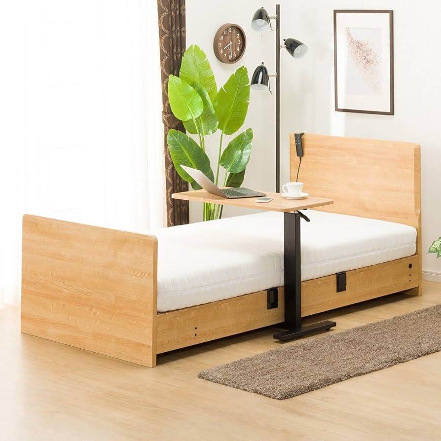 Amazon｜ニトリ(NITORI) 昇降テーブル JY03-02 LBR 2600286｜サイド