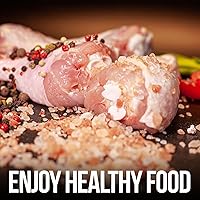 Vista 9 de Himalayan Chef Molinillo de sal rosa y pimienta negra con estante de acero inoxidable