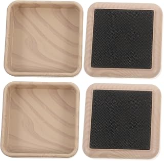 Wood Grain Furniture Leg Pads 4pcs Anti Skid Scratch Protection