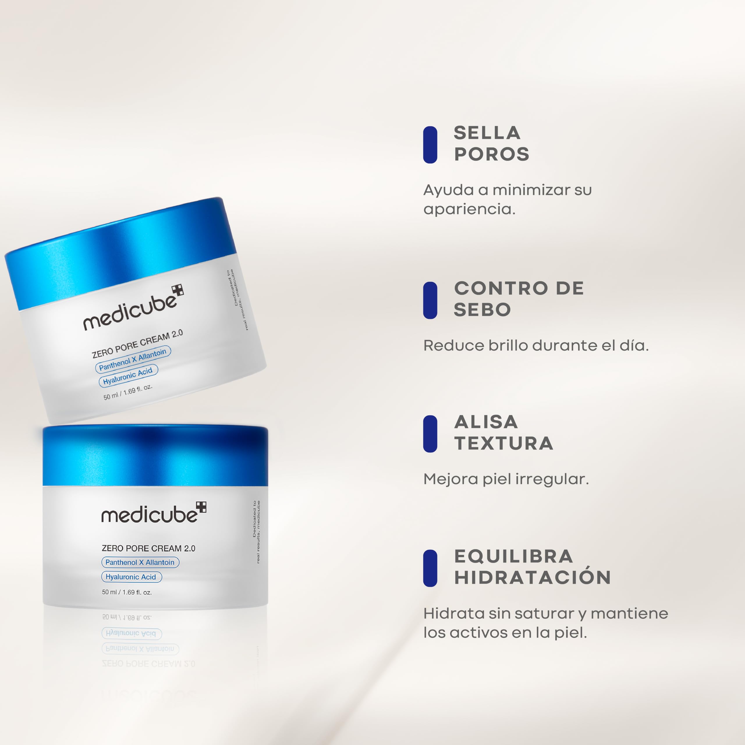 Medicube - Zero Pore Cream 2.0 - Cream with Hyaluronic Acid