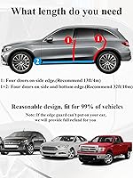 Vista 6 de SYOAUTO - Protector de borde de goma color negro para puerta de automóvil, de 32 pies/10 metros, en forma de U, chapa de metal integrada,