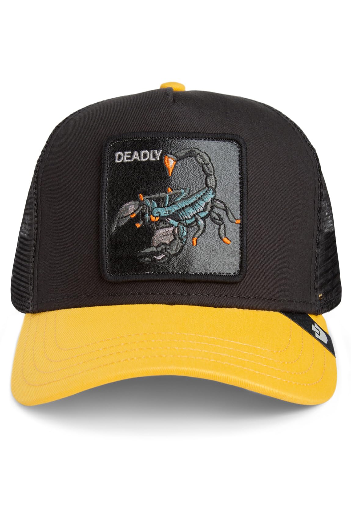 Goorin Bros. Kinder Trucker Cap Deadly Mini Void Beam Schwarz Gelb, Size:OneSize