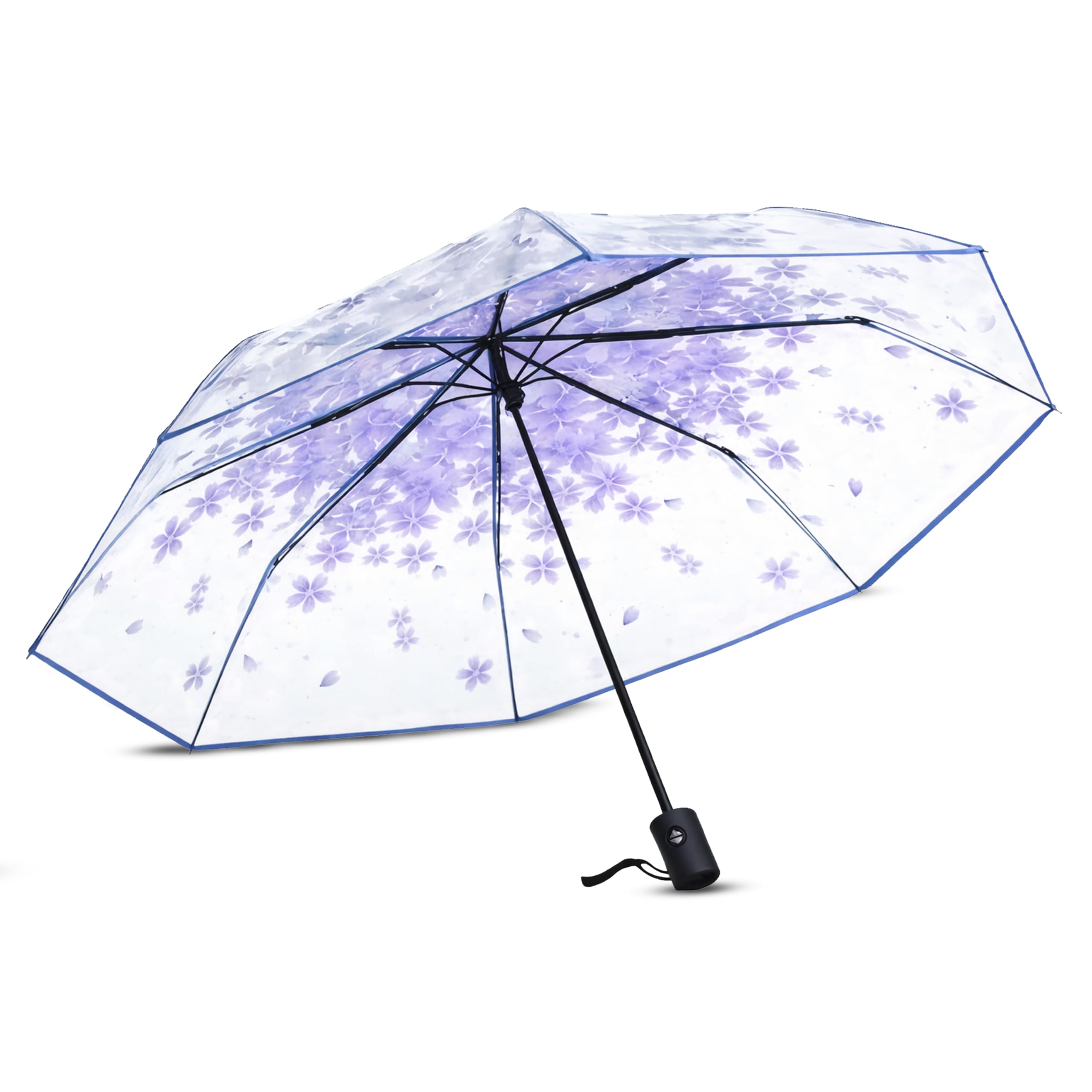 contacts Transparent Windproof Travel Waterproof Canopy, Strong Fiberglass Frame Portable Umbrella for Rain-picture-57