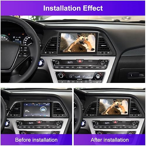 Miniatura 9 de 2+32G Android 13 Car Stereo para Hyundai Sonata 2015-2017 con Apple Carplay Android Auto Espejo Link Cambio Tema 9 pulgadas Pantalla Táctil FM RDS