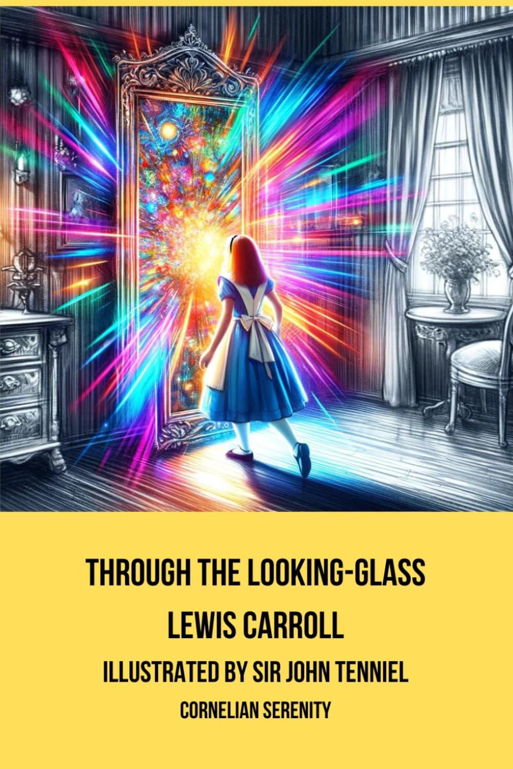 Through The Looking Glass (Annotated): Original 1872 Sir John Tenniel Illustrations-Fantasy Books-Adventure Book-Exemplar Literary Fiction Books