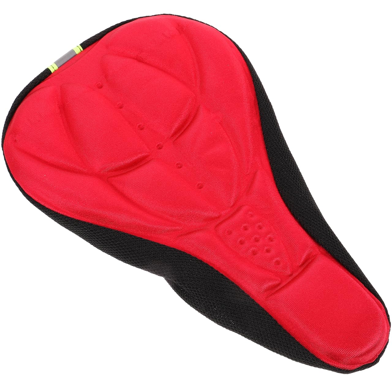 OHPHCALL Mountain Bike Seat Cushion Cover Red 3D Thickened Silicone Gel Pad Universal Fit Cycling Saddle Comfort Breathable