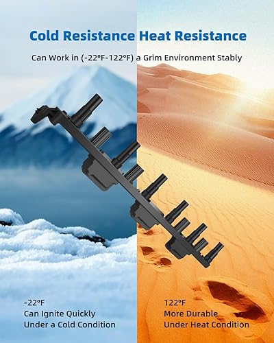 Miniatura 4 de ECCPP Bobinas de encendido de repuesto portátiles para automóvil compatibles con Jeep Grand para Cherokee 1999, repuesto para UF293 C1230 para