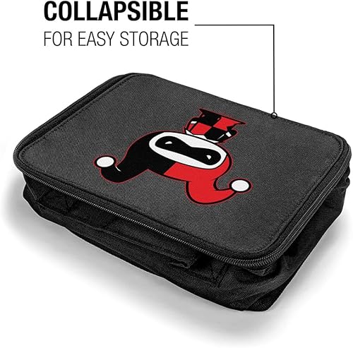 Miniatura 4 de LOGOVISION Batman Harley Quinn - Lonchera con diseño de personajes Chibi de lados suaves, reutilizable, para trabajo escolar, oficina, sin BPA