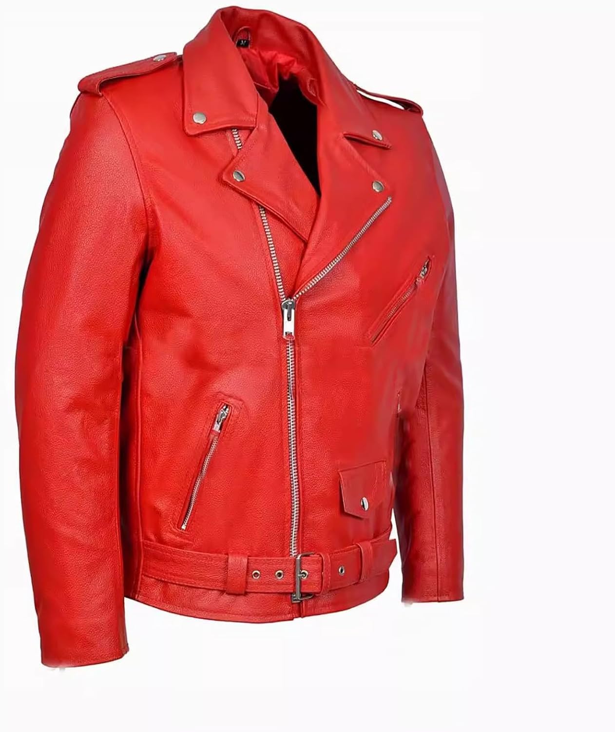 Leather Jackets for Men Steampunk Hipple Rock Jacket Guys Moto Biker Fashion Rivets Lightweight Outerwear Plus Size